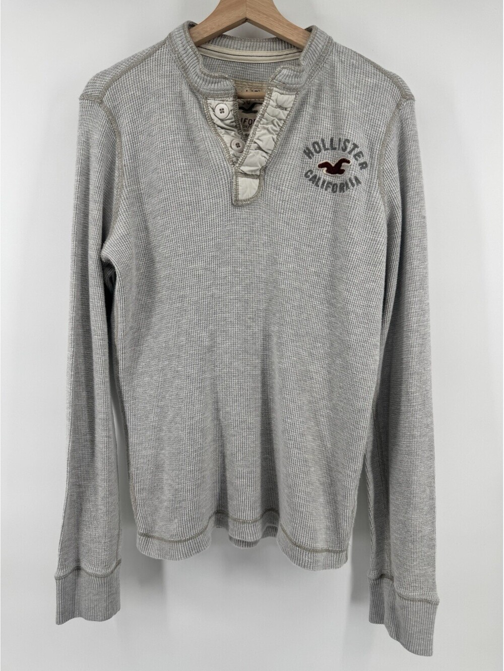 Vintage Y2K Waffle Knit Long Sleeve Size M